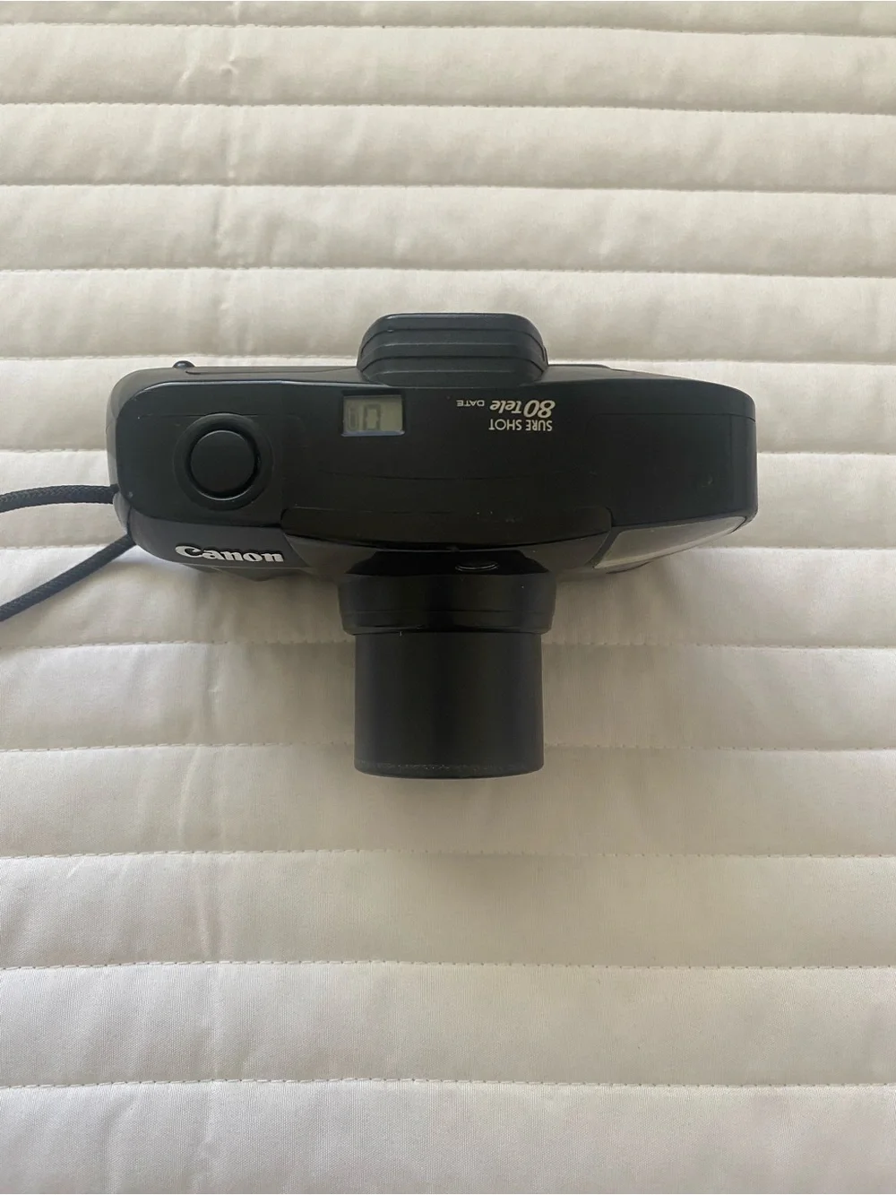 Canon Black Sure Shot 80 Tele Point-and-Shoot 35 mm Camera-Battery Tested